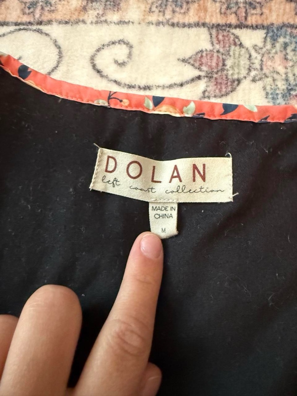 Printed Ruffled Toggle Vest Dolan - Picture 3 of 4